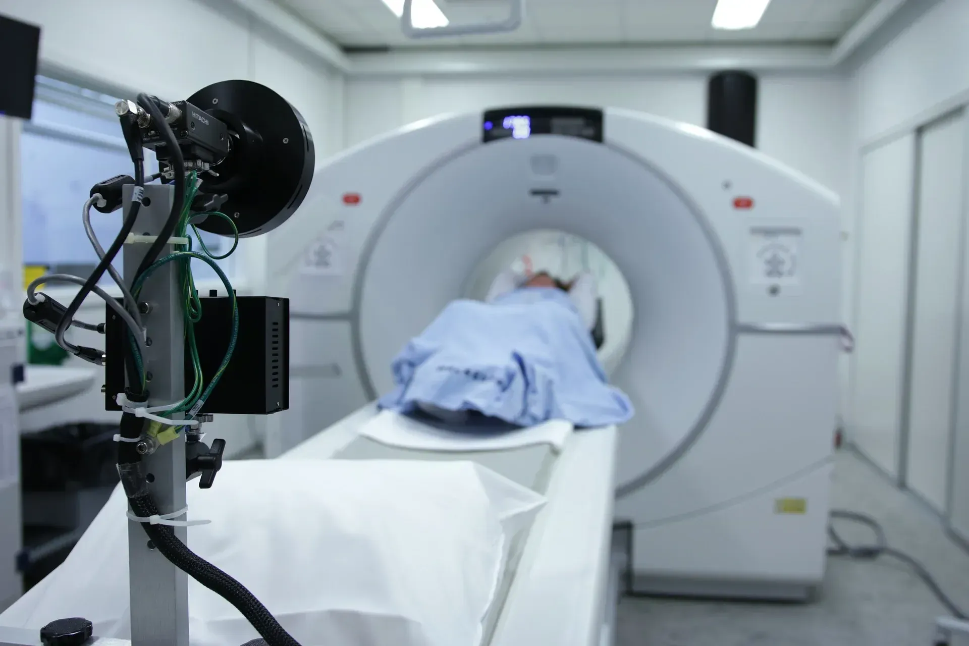 Medical imaging scanner in a hospital